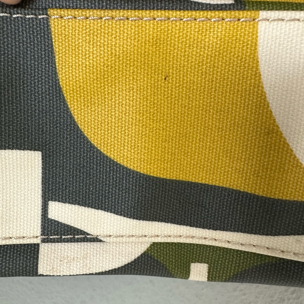 Orla Kiely Multicolor Retro Owl Print Shoulder Bag - Black Handles - Picture 6 of 10